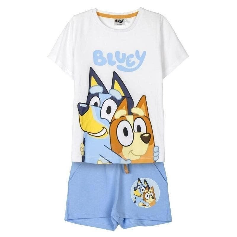 Bluey Setje - Short en Shirt - Maat 98 - 104 - 110 - Katoen, Bluey, Jongen of Meisje, Nieuw, Ophalen of Verzenden