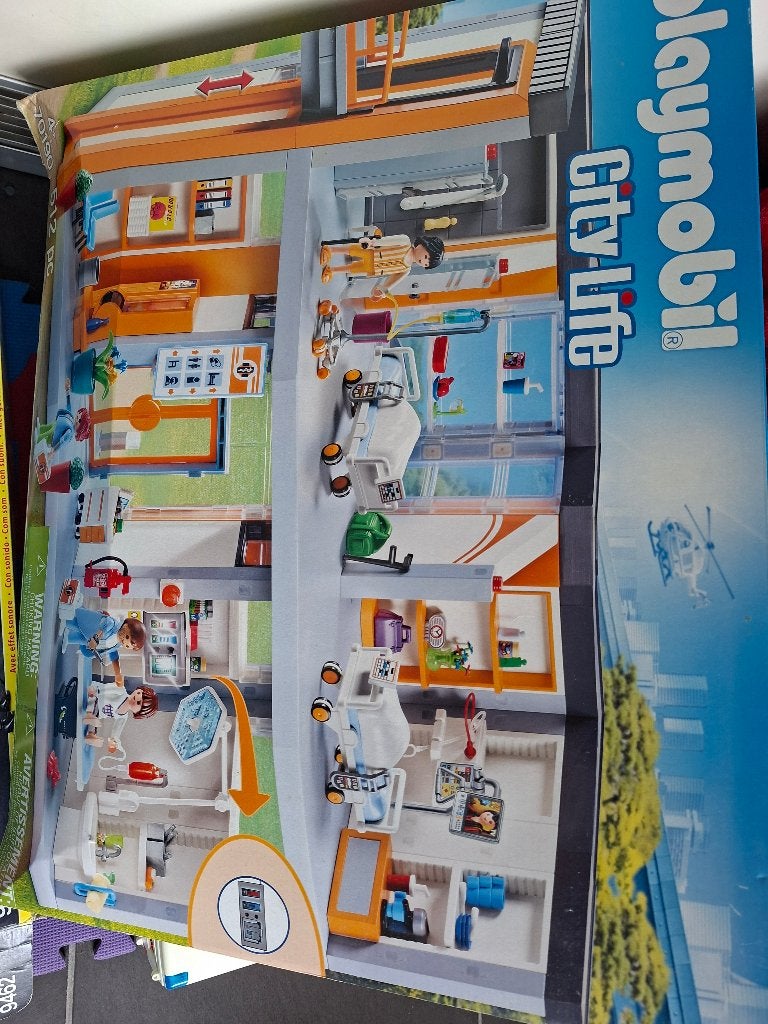 Playmobil ziekenhuis, Ophalen, Gebruikt, Gebouw, Complete set