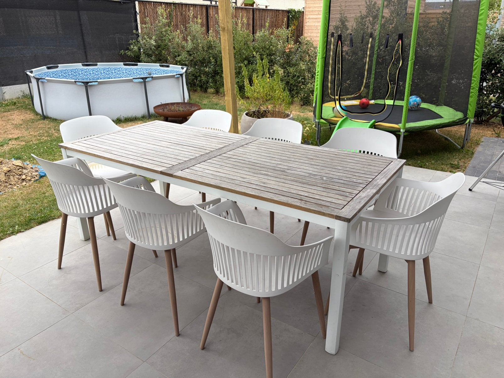 Tuinset, Ophalen, Zo goed als nieuw, 8 zitplaatsen, Tuinset