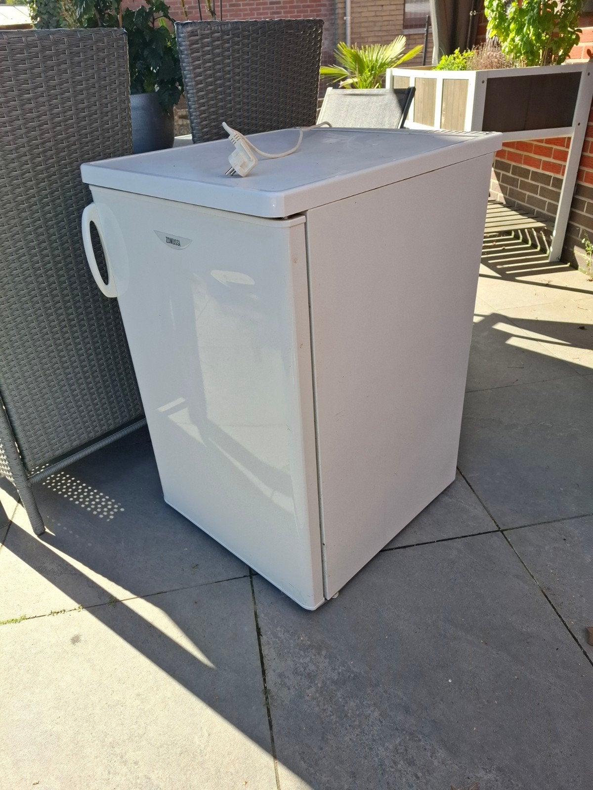 zanussi tafelmodel frigo 30 euro, Electroménager, 85 à 120 cm, Sans bac à congélation, Enlèvement, Utilisé