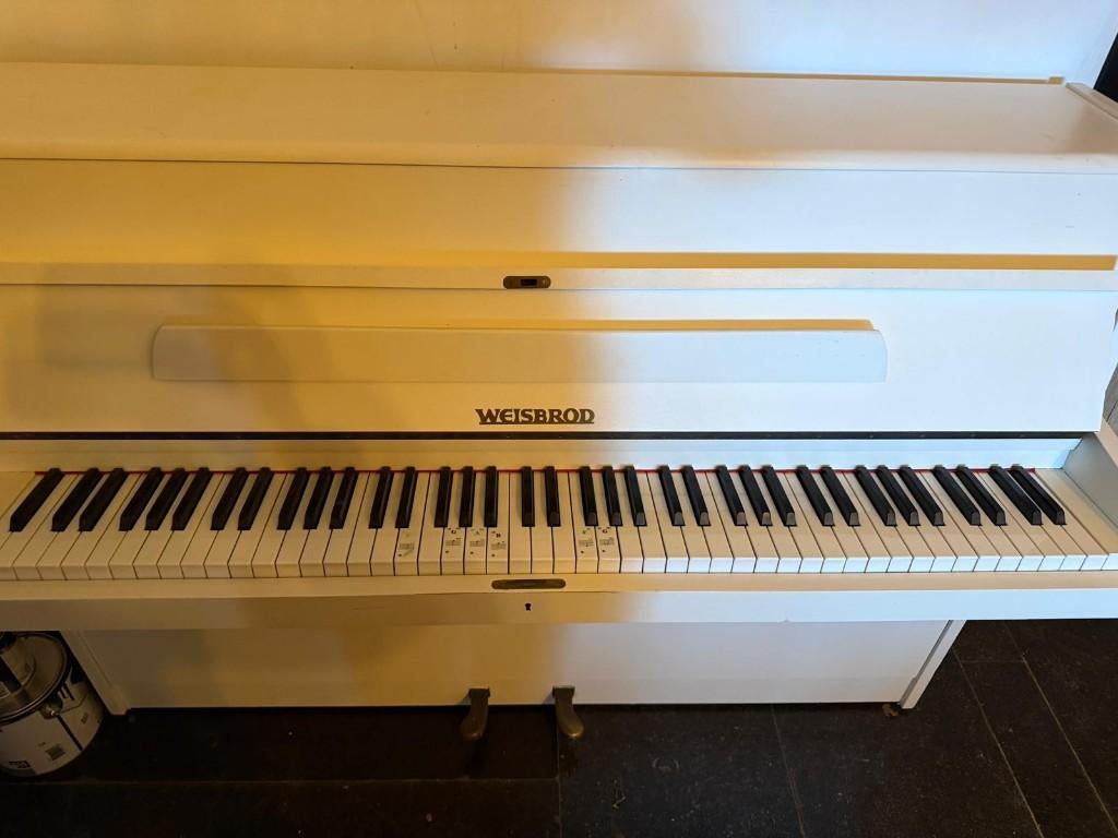 Piano te koop, Ophalen, Gebruikt, Wit, Piano
