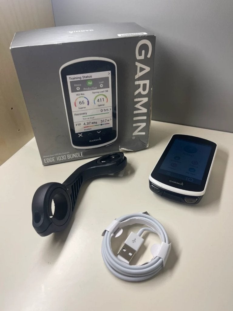 Garmin Edge 1030 - Blanc - Aucune garantie, Enlèvement ou Envoi, GPS, Comme neuf