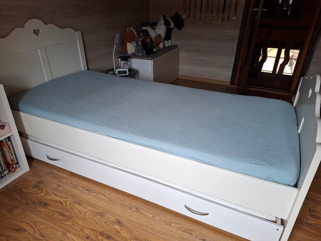 eenpersoonsbed met slaaplade, Kinderen en Baby's, 85 tot 100 cm, Gebruikt, 180 cm of meer, Ophalen