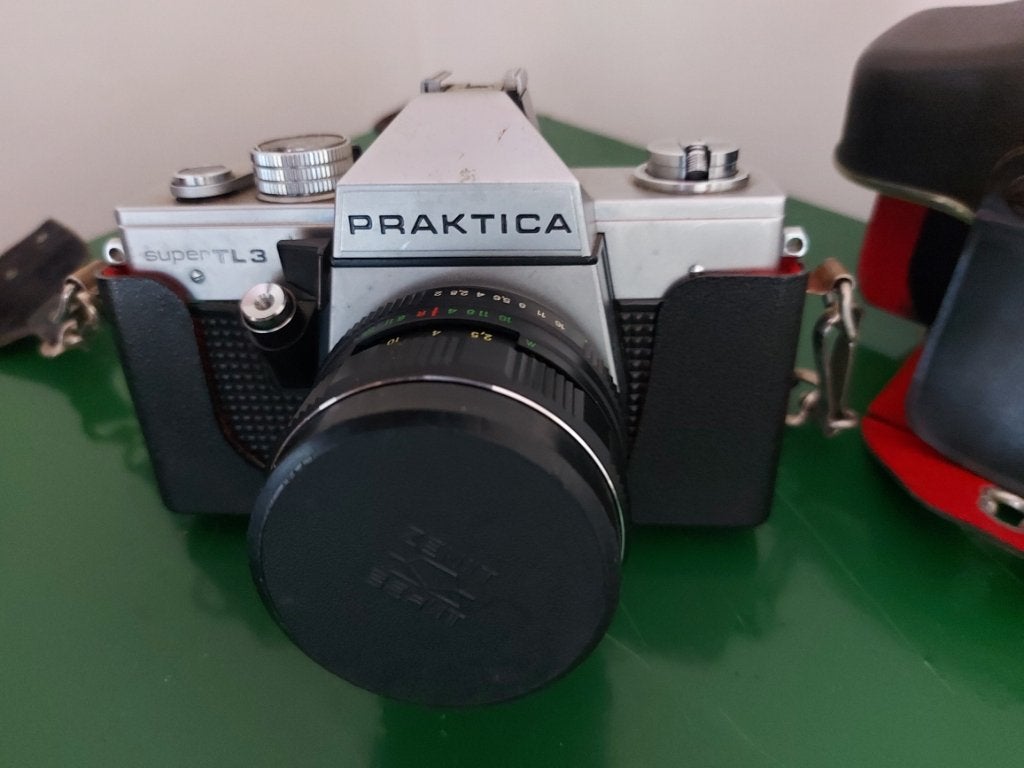 Spiegelreflexcamera analoog Praktica Super TL3 +accessoires, Audio, Tv en Foto, Ophalen, Zo goed als nieuw, Spiegelreflex, Overige Merken