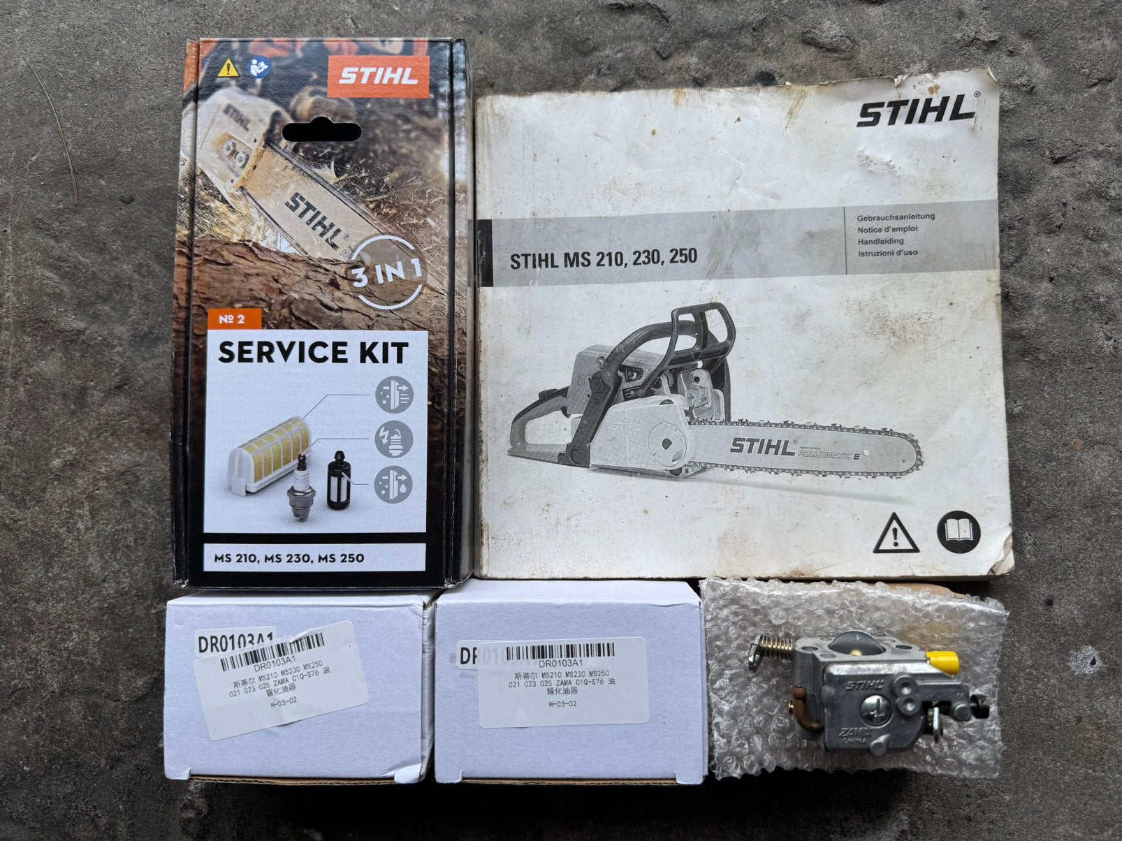 Stihl kettingzaag toebehoren, Enlèvement, Comme neuf