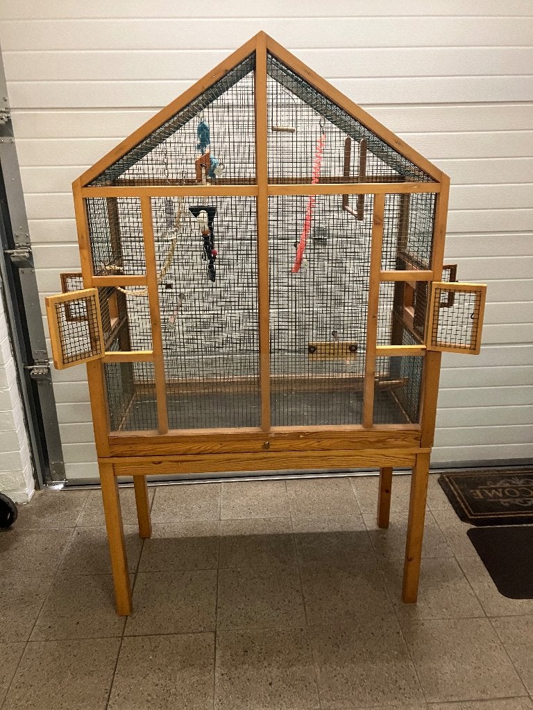 prachtige vogelkooi, Dieren en Toebehoren, Ophalen, Gebruikt, Hout, Vogelkooi