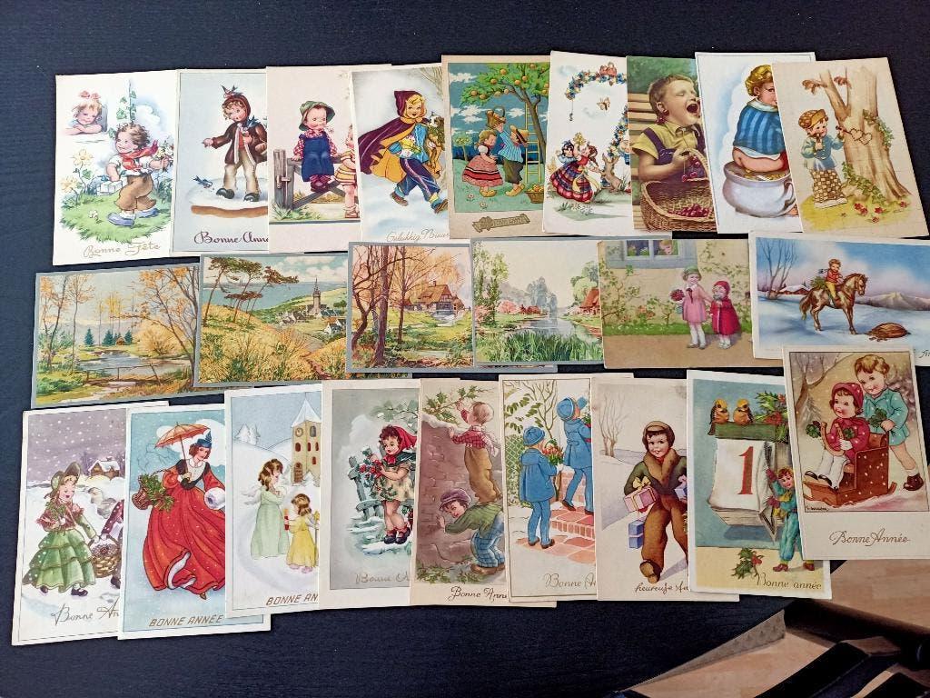 1000+ fantasie jaren '30 - '60, Verzamelen, Postkaarten | Themakaarten, Ophalen of Verzenden