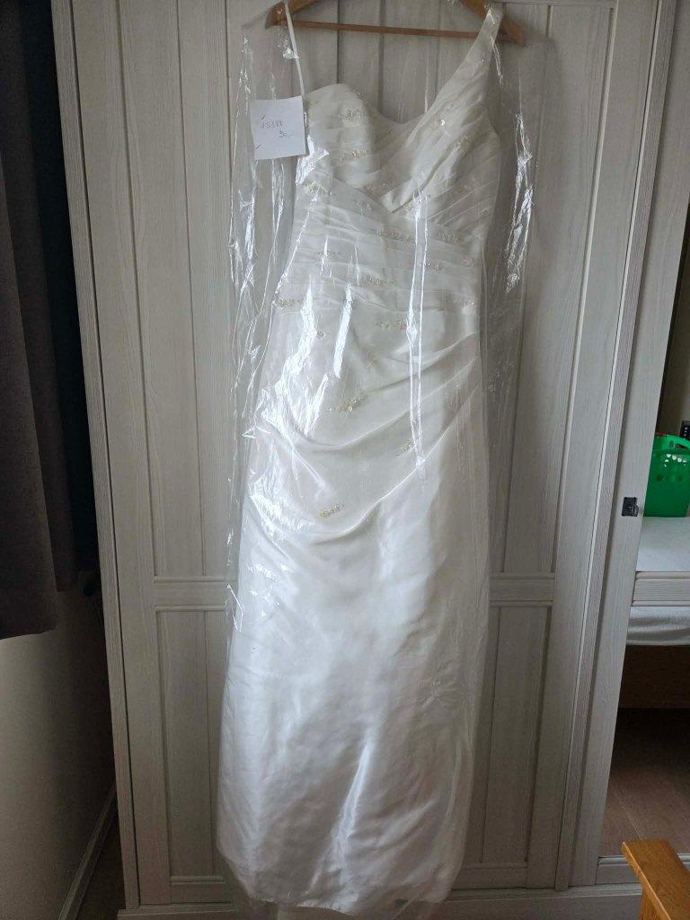 Trouwkleed, Ophalen, Zo goed als nieuw, Beige, Trouwjurk