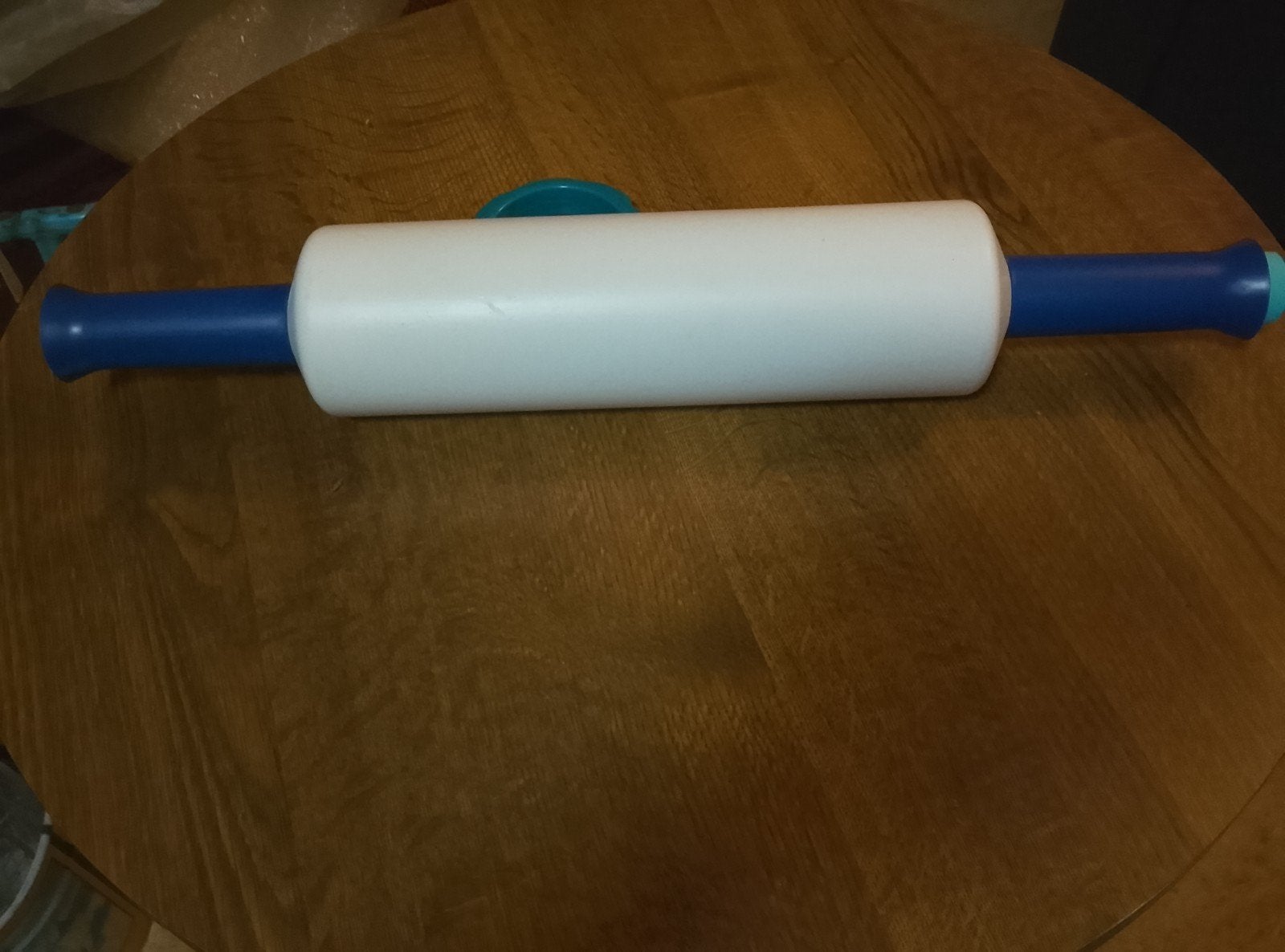 plastieken deegrol, Ophalen
