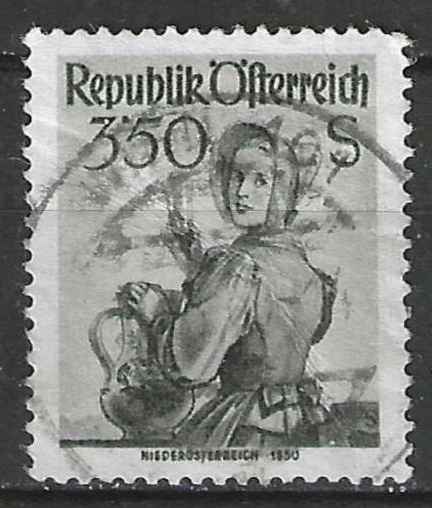 Oostenrijk 1958/1959 - Yvert 899 - Klederdrachten (ST), Verzenden, Gestempeld