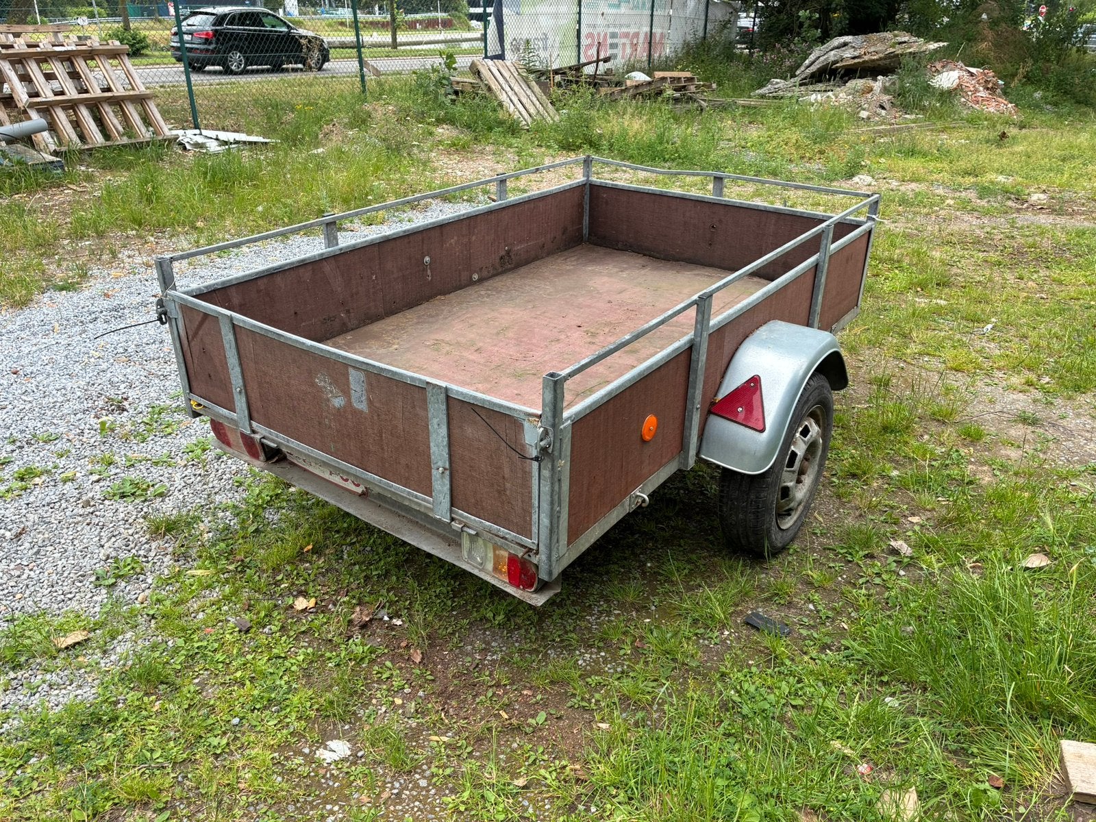 Aanhangwagen 195x125 cm, Ophalen, Gebruikt