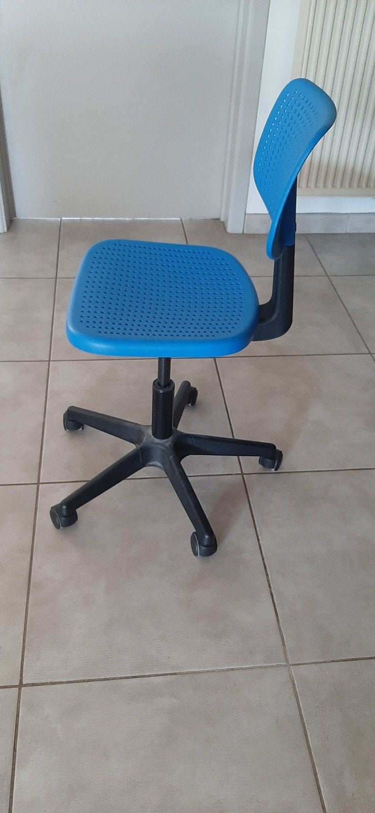 Bureaustoel blauw zwart ikea, Ophalen, Blauw, Bureaustoel