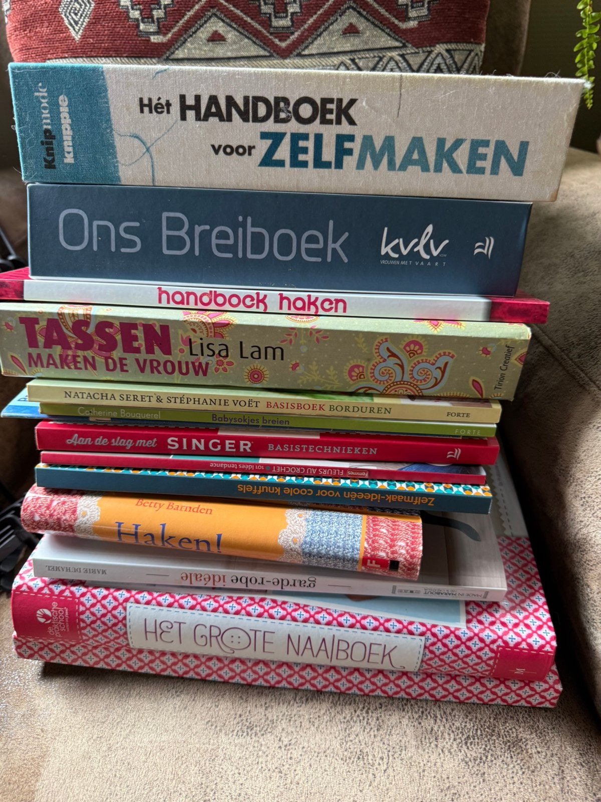 Lot hobbyboeken naaien, breien, haken en handwerk, Ophalen, Gelezen, Borduren en Naaien