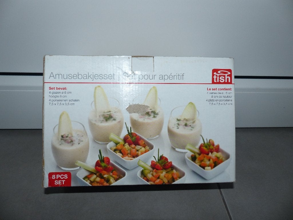 8 nieuwe amuseglaasjes Tisch, Ophalen of Verzenden, Zo goed als nieuw