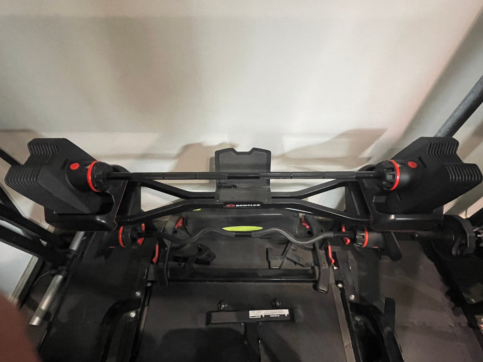 Bowflex 2080 selectech barbell en z curlbar, Sport en Fitness, Ophalen, Zo goed als nieuw