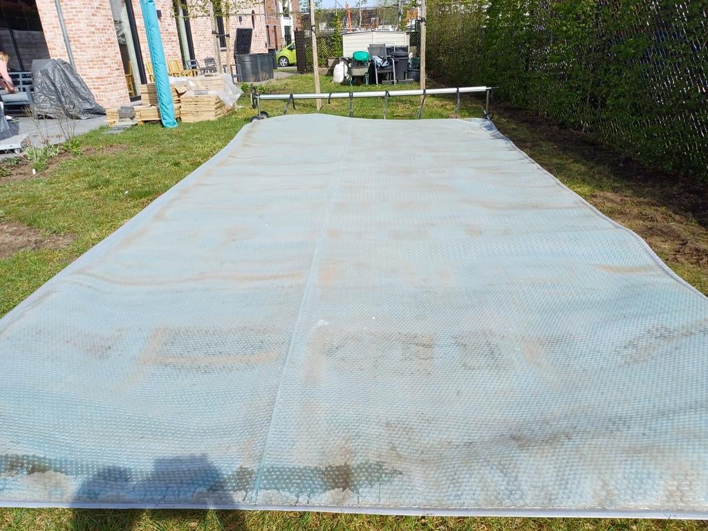 Zwembad afdekzeil., Enlèvement, Couverture de piscine