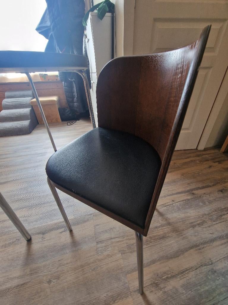 Table et 4 chaises ideal petite pièce, Quatre personnes, 50 à 100 cm, Carré, Enlèvement