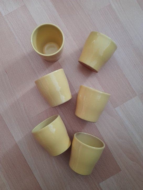 Lot de 6 petits pots / cache-pots, Jardin & Terrasse, Enlèvement