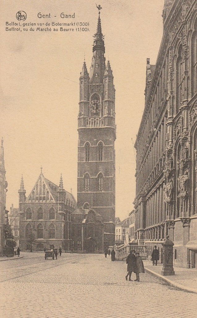 Gent-Belfort, Enlèvement ou Envoi, 1920 à 1940, Non affranchie, Flandre Orientale