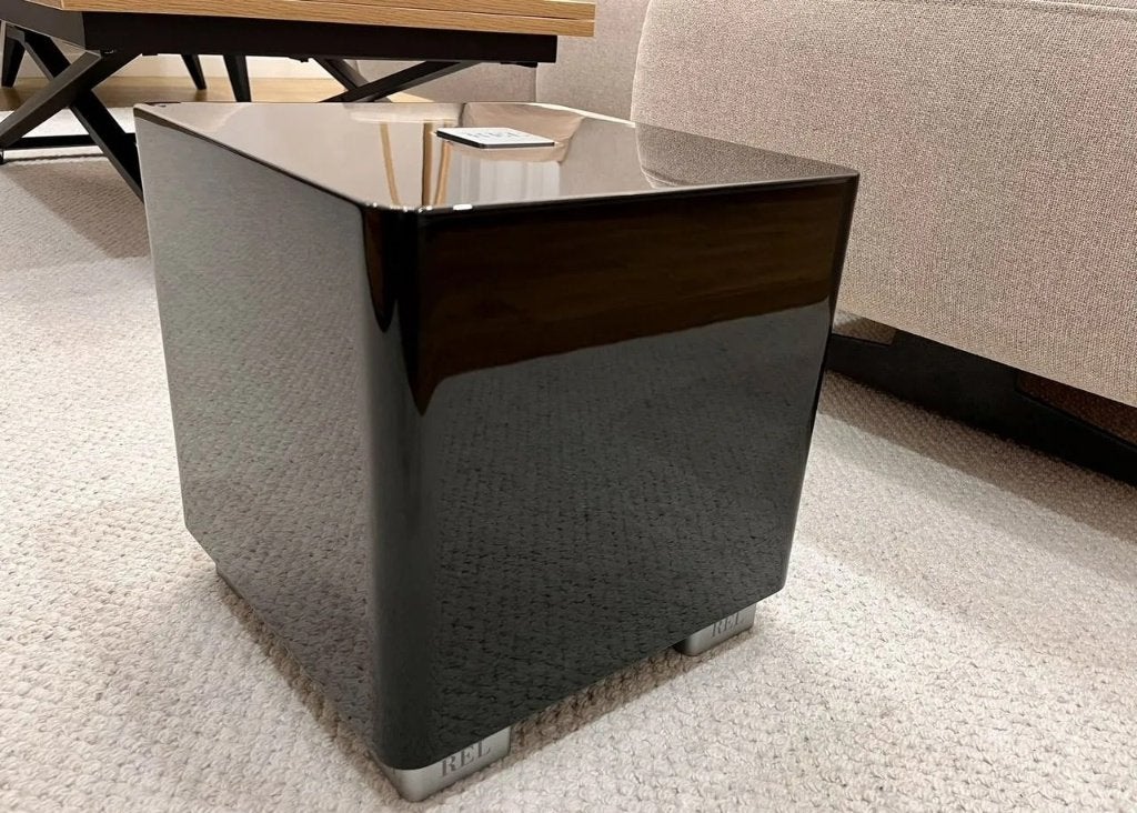 Caisson de basses REL T/5X Piano Black (comme neuf), TV, Hi-fi & Vidéo, Connexion USB, Comme neuf, 150 watts ou plus, Subwoofer