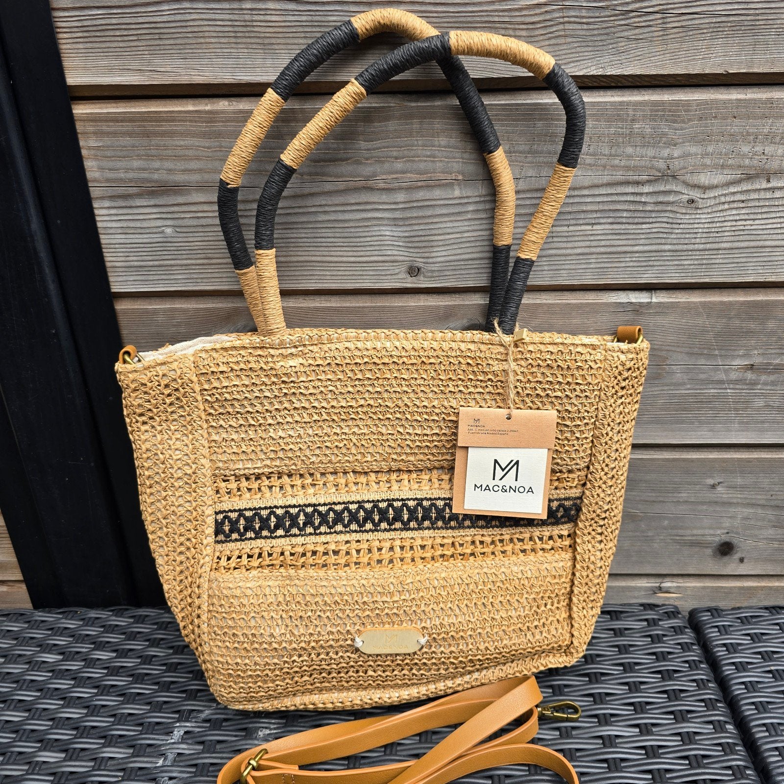 Sac en raphia, Enlèvement ou Envoi, Neuf, Brun, Sac à main