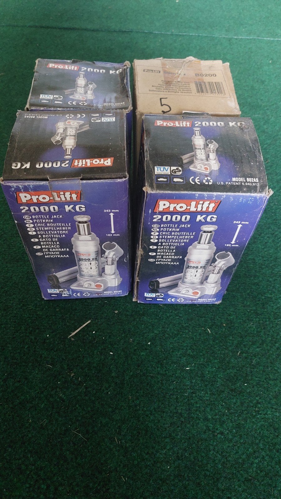 Hydraulische potkrik 2000kg, Ophalen, Zo goed als nieuw, Hydraulisch, Potkrik