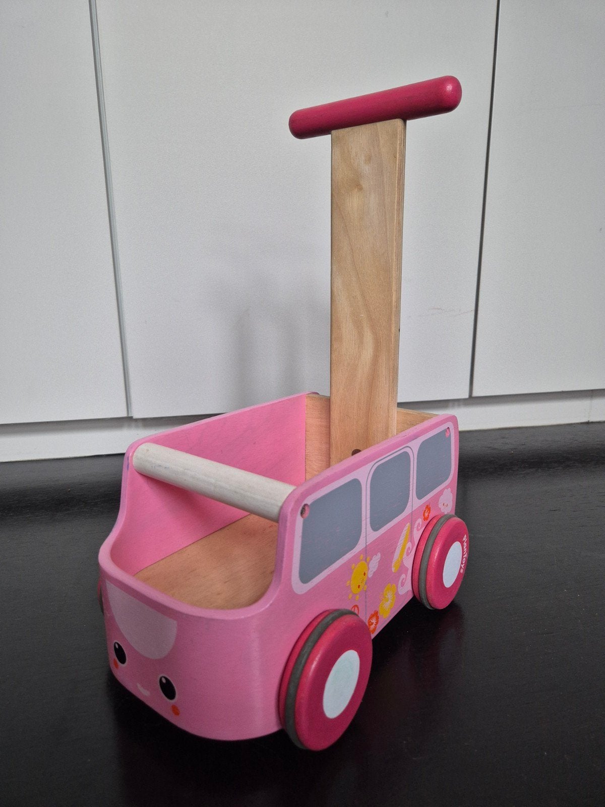 PlanToys houten loopwagen Van Walker, Kinderen en Baby's, Ophalen