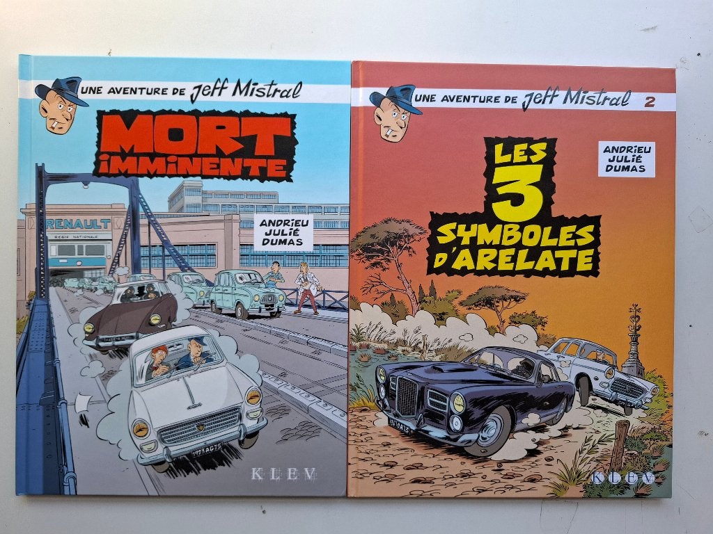 UNE AVENTURE DE JEFF MISTRAL TOMES 1 ET 2 SERIE COMPLETE EO, Boeken, Complete serie of reeks, Ophalen of Verzenden, Zo goed als nieuw