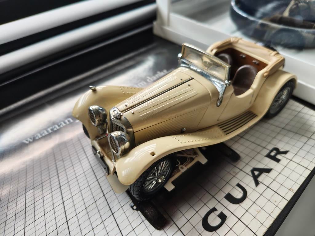 Jaguar SS-100 Franklin Mint, Hobby en Vrije tijd, Modelauto's | 1:24, Zo goed als nieuw, Auto, Overige merken, Ophalen