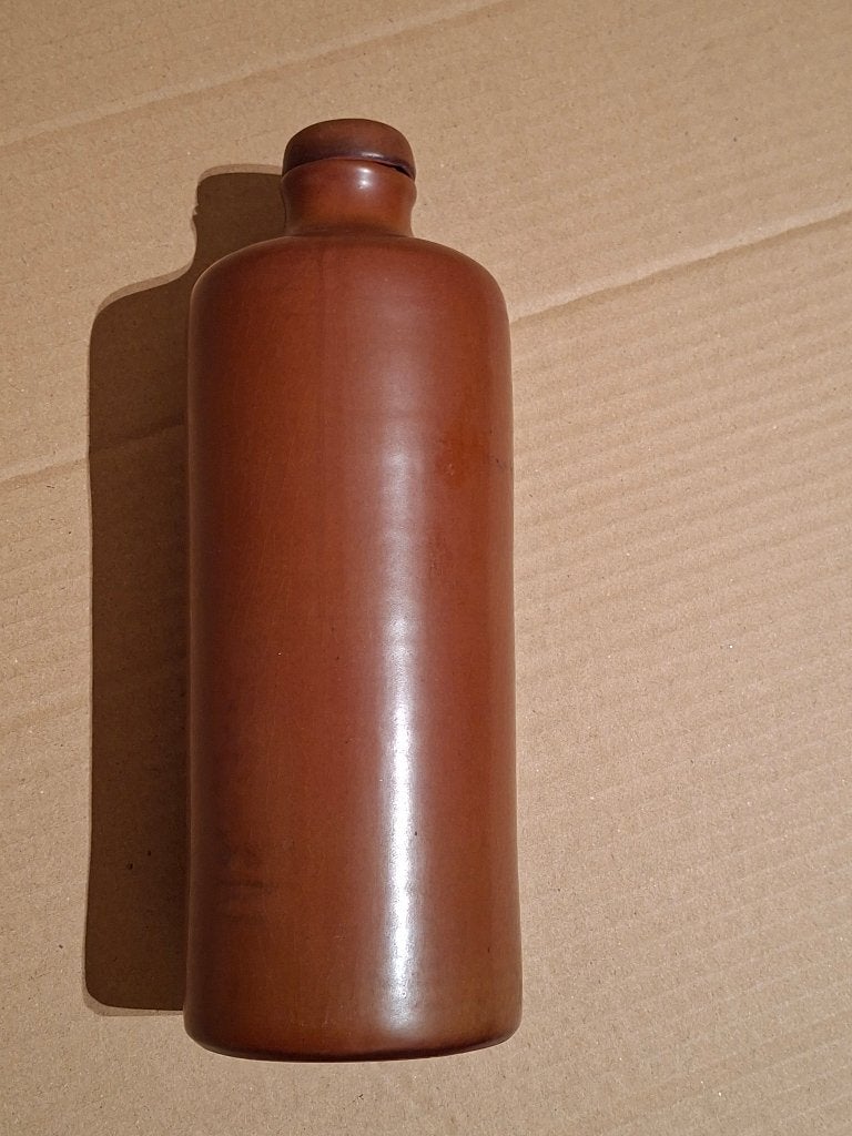 Fles in terracotta van Maredsous, Ophalen of Verzenden