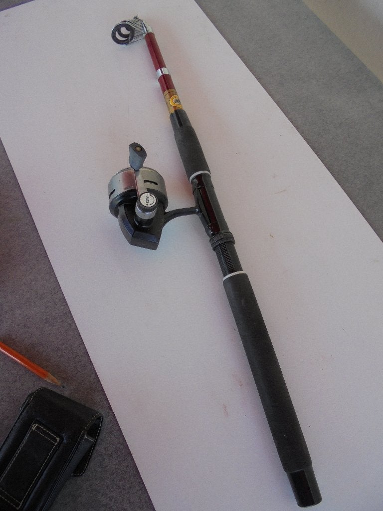 werphengel met ABU 506 molen, Watersport en Boten, Hengelsport | Algemeen, Ophalen, Gebruikt, Overige typen