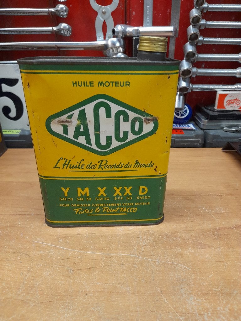 ancien bidon huile vide yacco type M sae 30, Envoi, Utilisé, Autres types