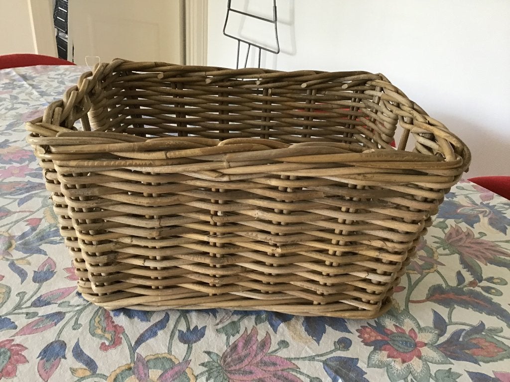 Panier en osier, Ophalen, Gevlochten, Mand, Zo goed als nieuw