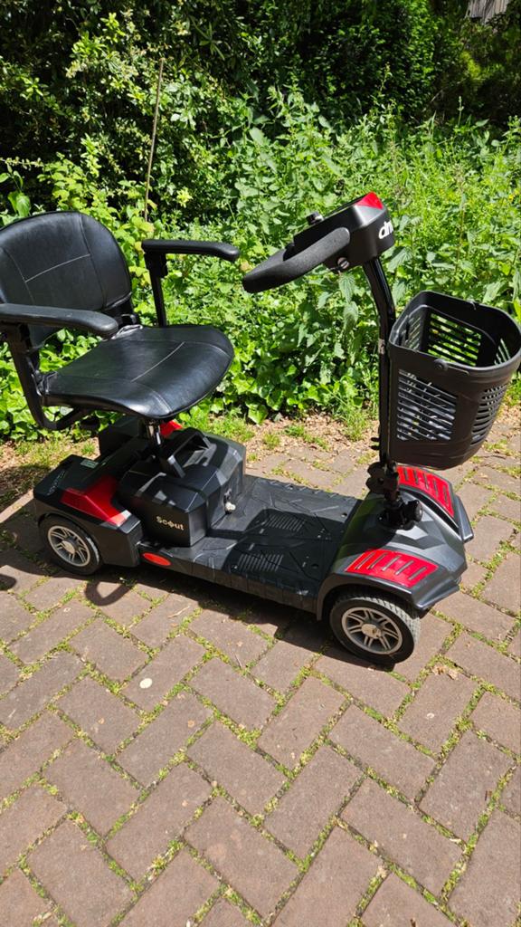 Drive Scout opvouwbare/deelbare kleine reis scootmobiel, Enlèvement, Pliant, Fauteuil roulant électrique