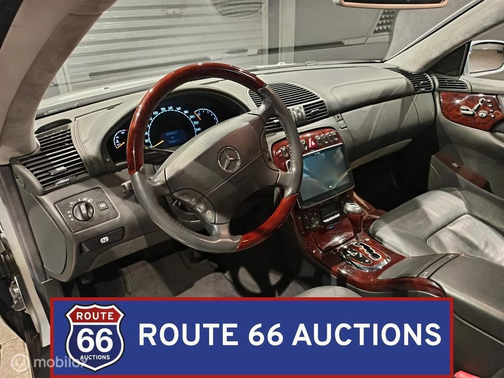 Mercedes-Benz CL 600 | 2000 | Route 66 Auctions, Auto's, Zwart, Mercedes-Benz, Bedrijf, Handgeschakeld