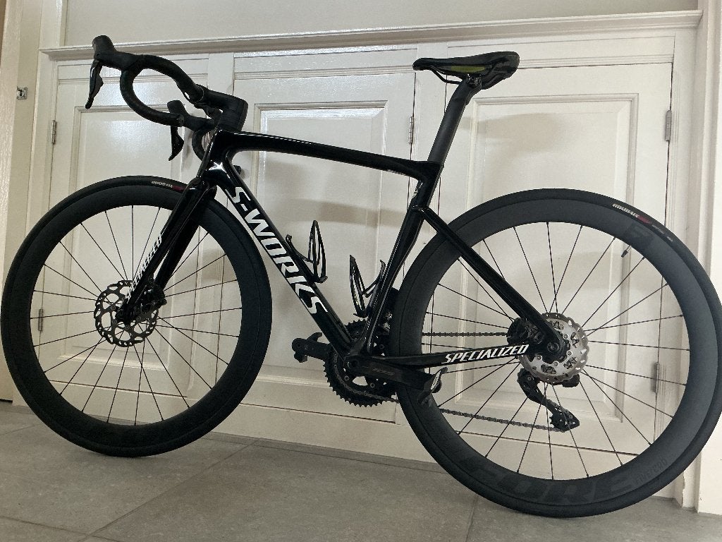 S-Works Tarmac Sl7 DI2 elek.schak. maat 54 carbon wielset, Vélos & Vélomoteurs, Vélos | Vélos de course, Comme neuf, Autres marques