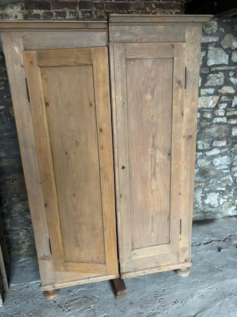 Armoire en pin, Maison & Meubles, Avec tablette(s), 100 à 150 cm, Utilisé, Pin