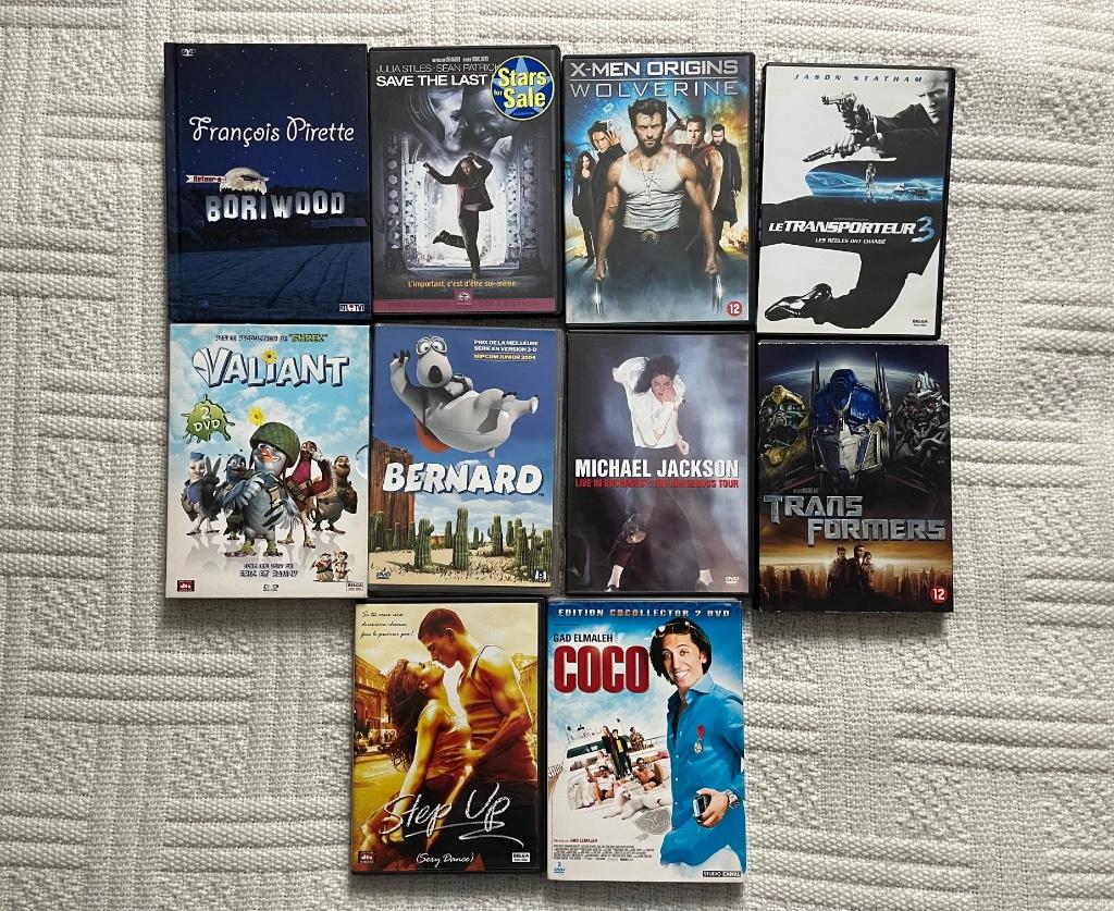 DVD - pakjes van 10 films - actie - humor - schetsen, Alle leeftijden, Ophalen, Zo goed als nieuw, Boxset