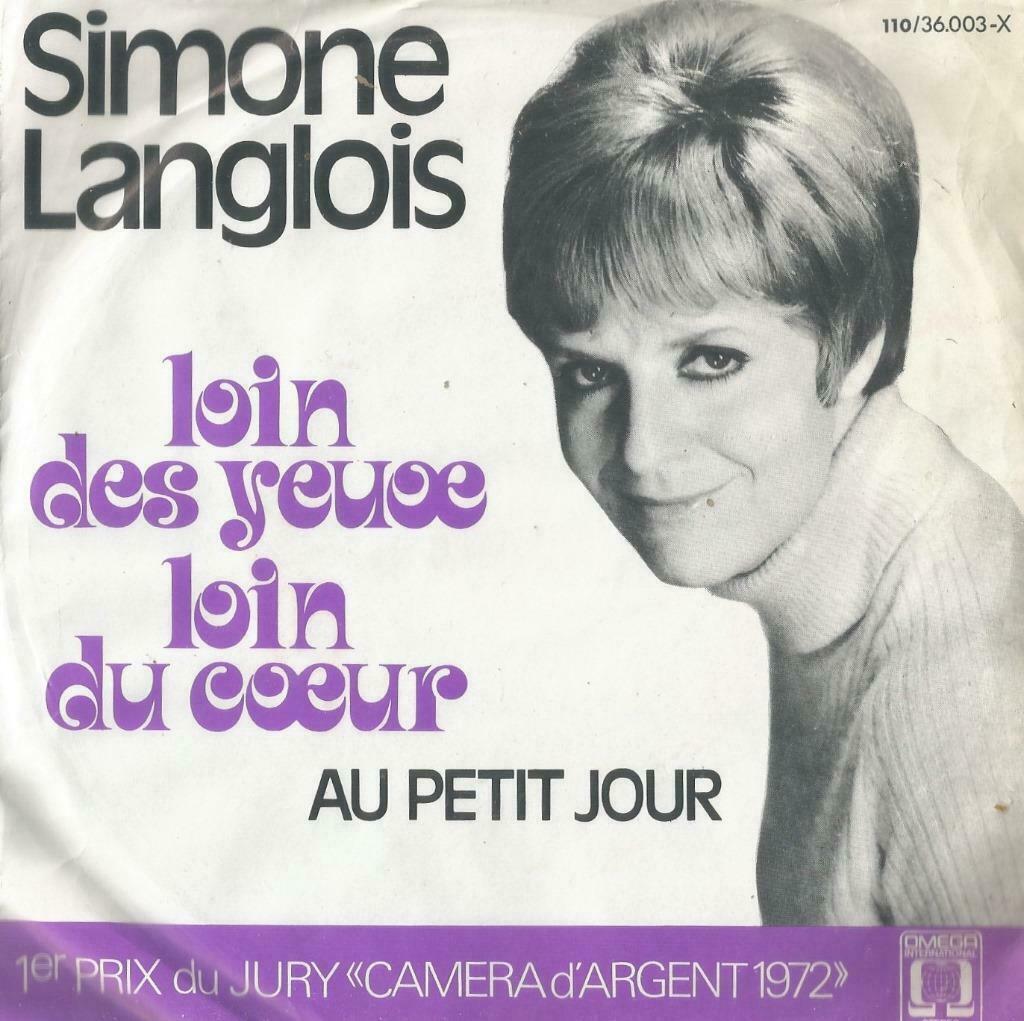 Simone Langlois – Loin des yeux loin du coeur / Au petit jou, Enlèvement ou Envoi, Utilisé, En néerlandais
