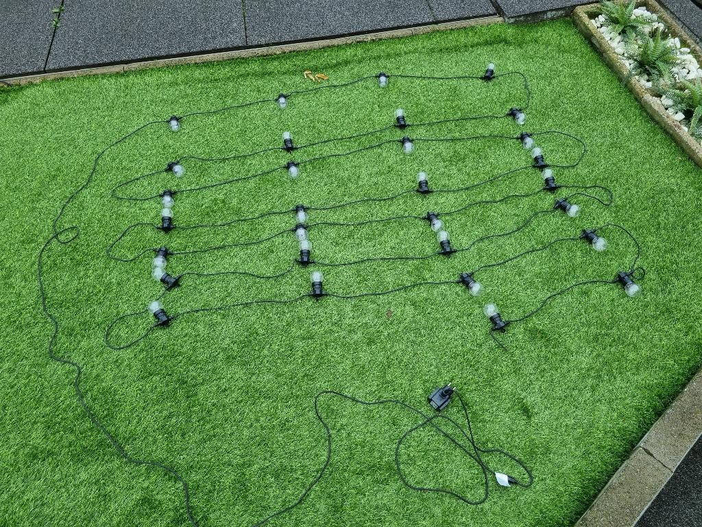 LED Lichtslinger 15m & 5m kabel - 2st beschikbaar, Tuin en Terras, Buitenverlichting, Kunststof, Minder dan 50 watt, Overige typen