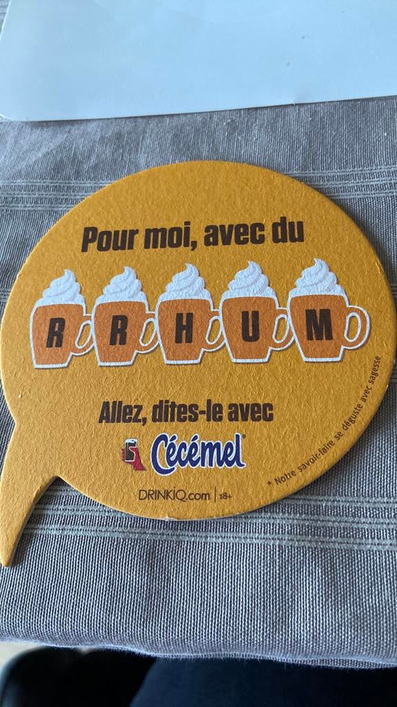 Sous-bock Cécemel, Enlèvement ou Envoi, Neuf, Sous-bock