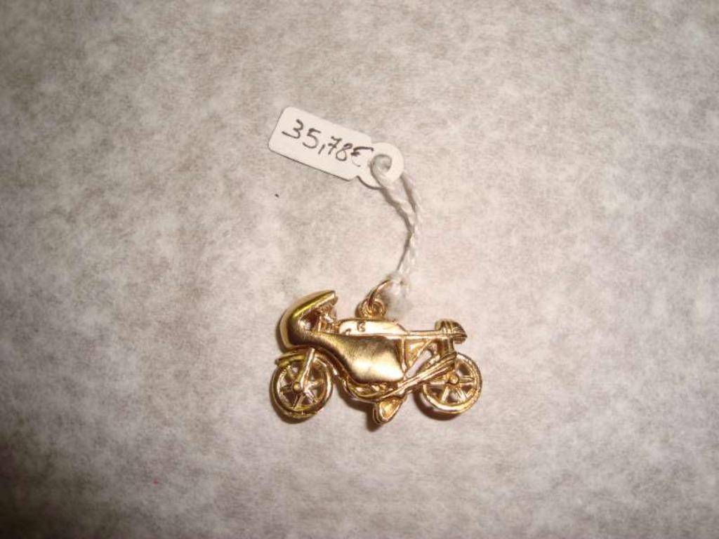 Hanger plaque d'or motorfiets nieuw, Neuf, Enlèvement ou Envoi, Autres matériaux, Autres représentations