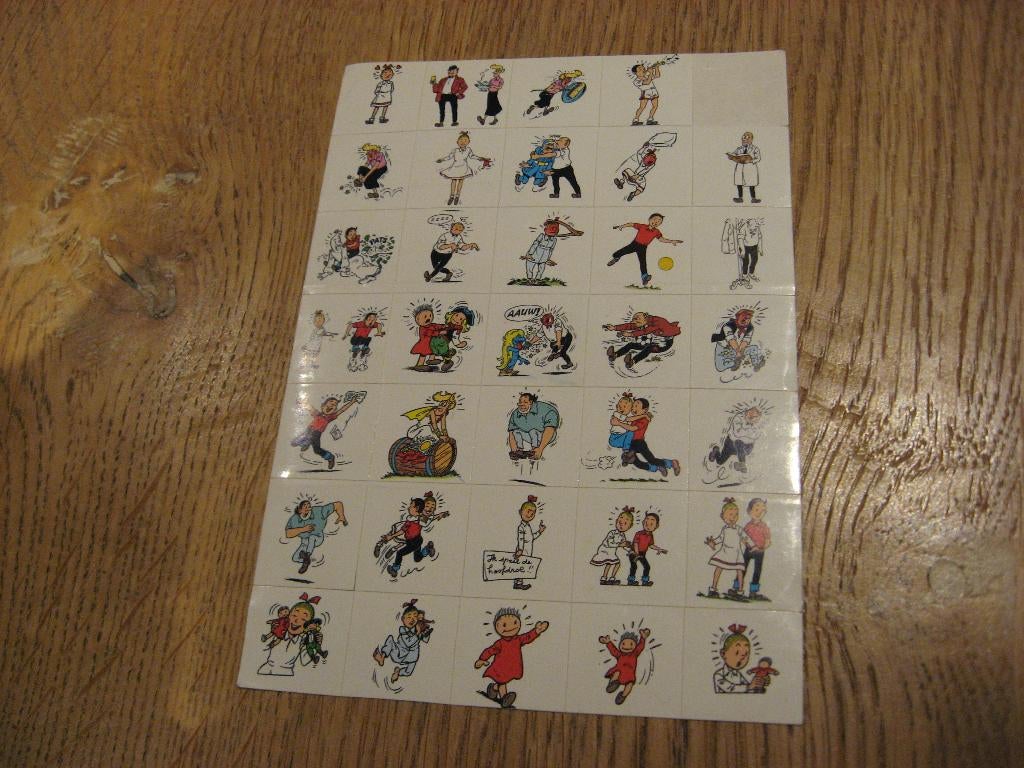 34 Stickers Suske & Wiske, Verzamelen, Ophalen of Verzenden, Nieuw, Strip of Tekenfilm