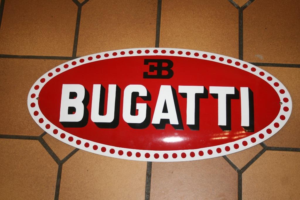Emaille Logo Bugatti, Collections, Enlèvement, Comme neuf, Voitures
