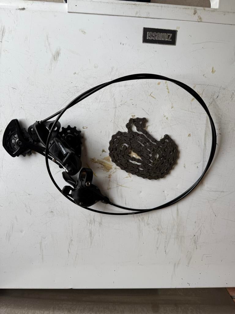 Sram sx eagle achterderri,shifter,kabel,ketti, Fietsen en Brommers, Fietsonderdelen, Ophalen of Verzenden, Zo goed als nieuw, Derailleur of Ketting