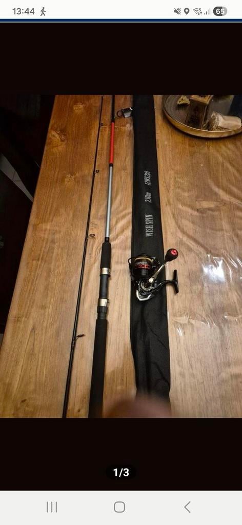 Spinhengel 210vcm  10/30 gram nieuw, Watersport en Boten, Hengelsport | Roofvissen, Ophalen, Molen
