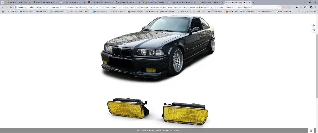 Gele mistlamp Hella BMW 3-serie E36 - 1 stuk, Ophalen, BMW