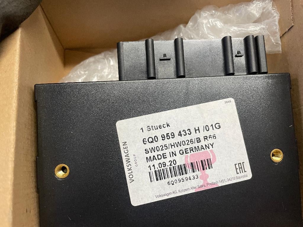 polo 9n module centrale vergrendeling 6q0959433 comfort unit, Ophalen of Verzenden, Nieuw, Volkswagen