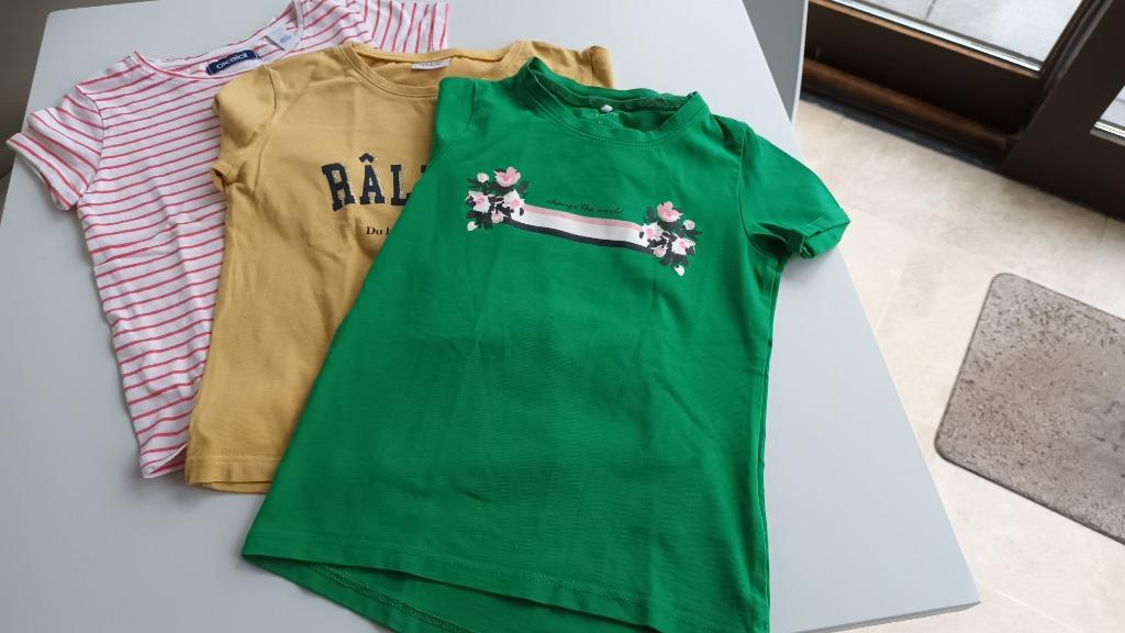 Bundel van 3 T-shirts - Maat 104, Ophalen of Verzenden, Gebruikt, Meisje, Shirt of Longsleeve