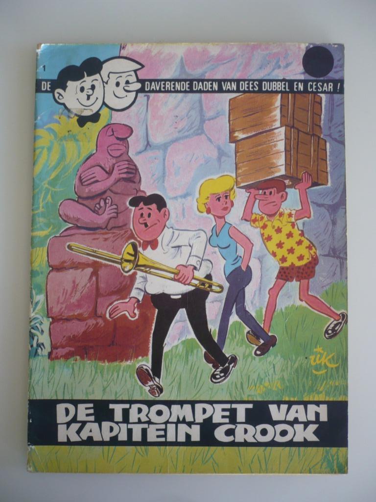 Dees Dubbel en cesar (1 de trompet van kapitein crook ) 1973, Boeken, Stripverhalen, Gelezen, Eén stripboek, Ophalen of Verzenden